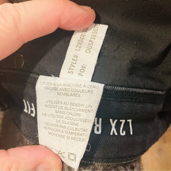 DU/ER DuEr Sz 28 x 30 L2X Relaxed Fit Straight  Leg 5 Pocket Black Jeans - Picture 9 of 11